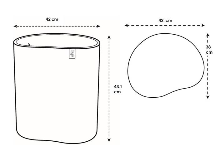 eden aquacare medium 40cm linen white